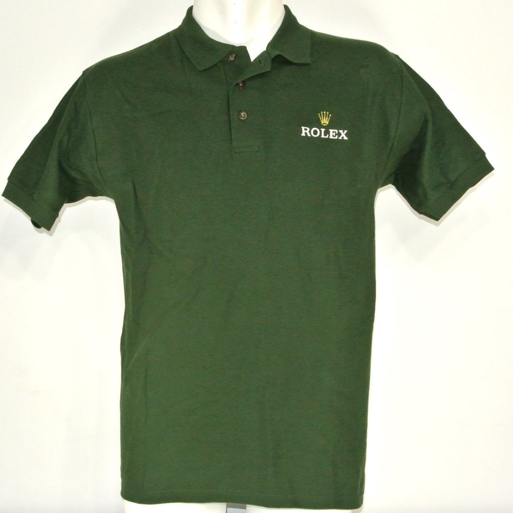 ROLEX Jewelry Store Employee Uniform Polo Shirt Green Mens NEW XL
